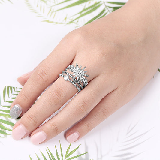 Star Moon Stackable Ring Set 4 Pieces_3