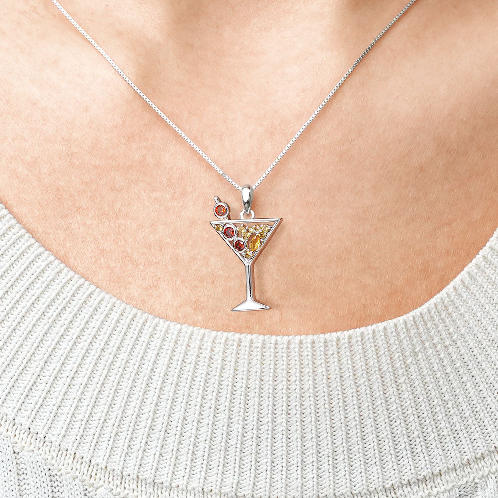 Gnoce Sparkling Cocktail Stemware Necklace_4