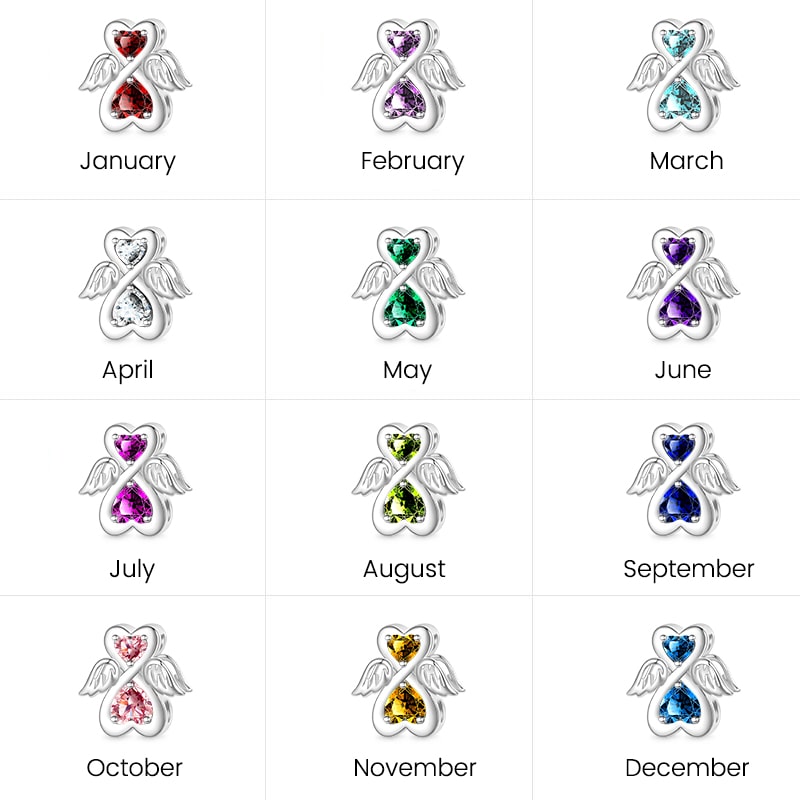 Gnoce Birthstone Angel Charm_7