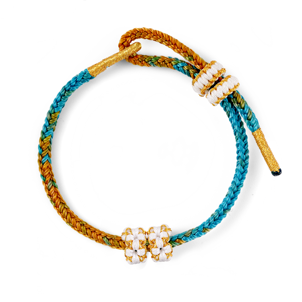 Gnoce Lucky Peach Blossom Hand-woven Bracelet_1