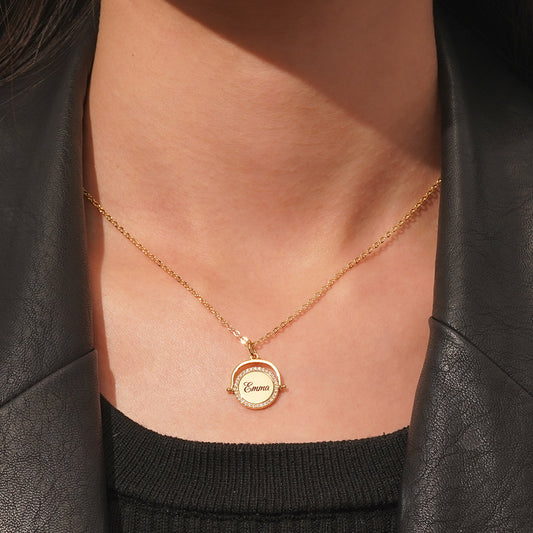 Gnoce Personalized Fidget Toy Anti Anxiety Necklace_7
