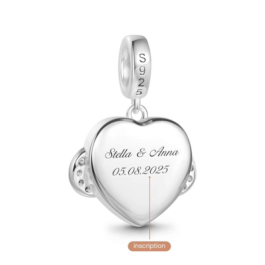 Gnoce Engravable Infinite Love Pendant Dangle Charm_5