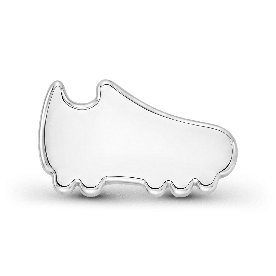 Gnoce Soccer Sneakers Charm Platinum-plated Silver Blend_6