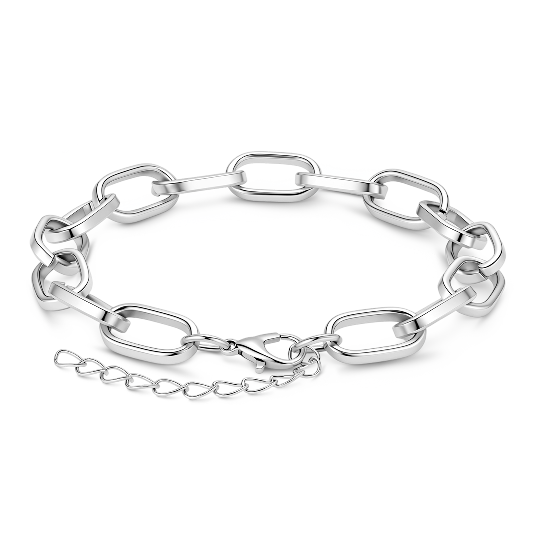 Gnoce Elongated Oval Link Bracelet_4