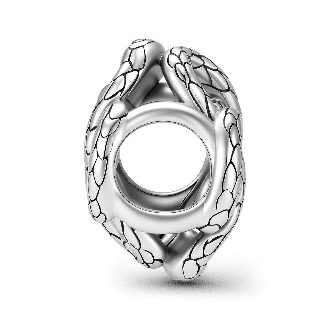 Gnoce Halloween Ouroboros Snake Bead 925 Sterling Silver_5