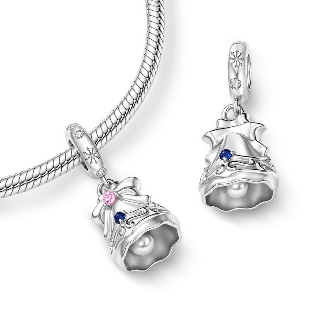 Gnoce Christmas Bell Pattern Dangle Charm_5