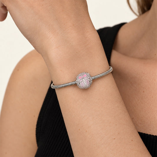 Gnoce Pink Christmas Series Bead Platinum-plated Silver Blend_2