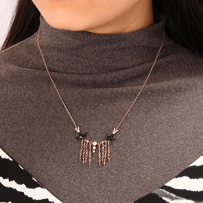 Gnoce Swallows Starry Sky Necklace_4