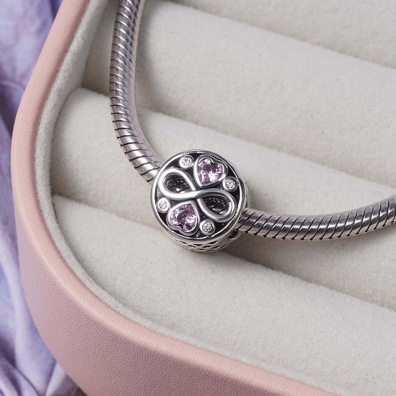 Infinity Love Charm Bead Sterling Silver_2