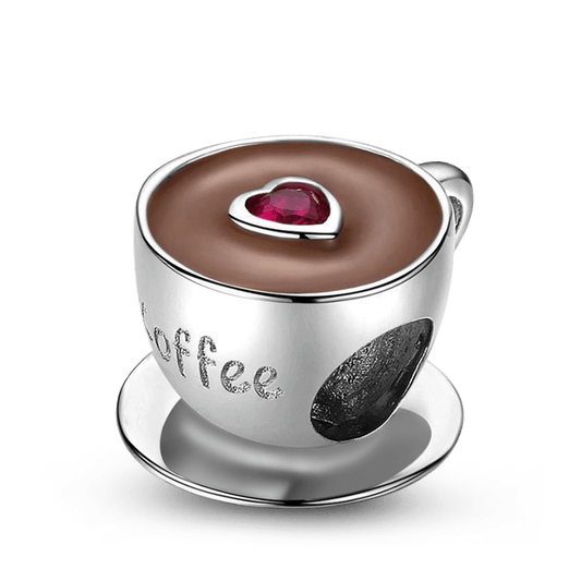 Afternoon Coffee Charm Bead Sterling Silver_1