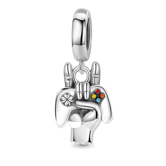 Handheld Game Console Pendant Dangle Charm Sterling Silver_1