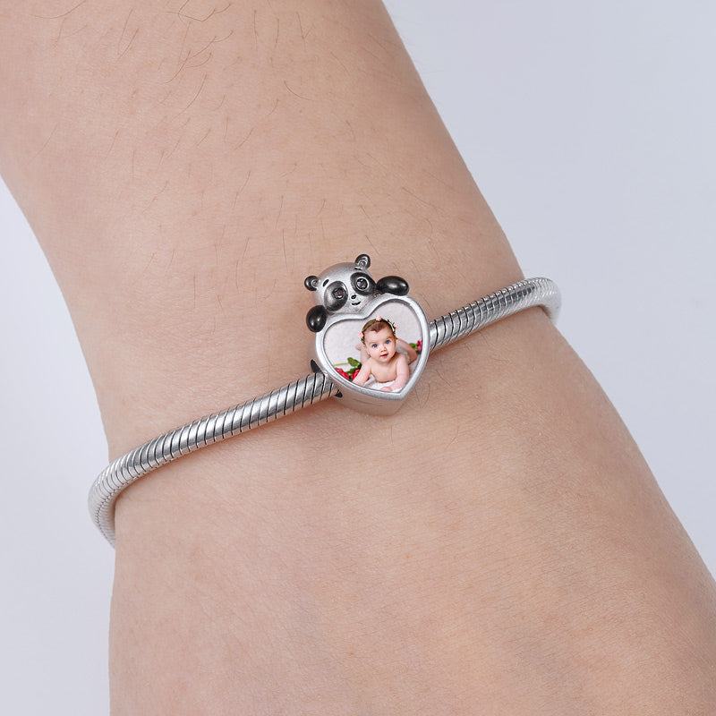 Cute Panda Photo Charm Sterling Silver_2
