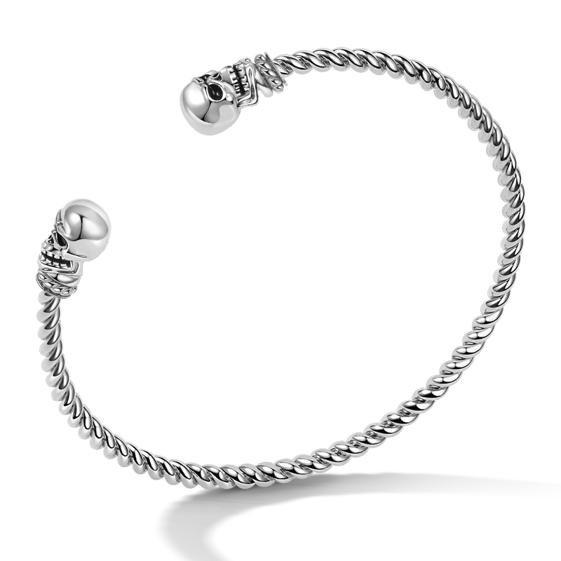 Double Skull Bracelet Sterling Silver_2