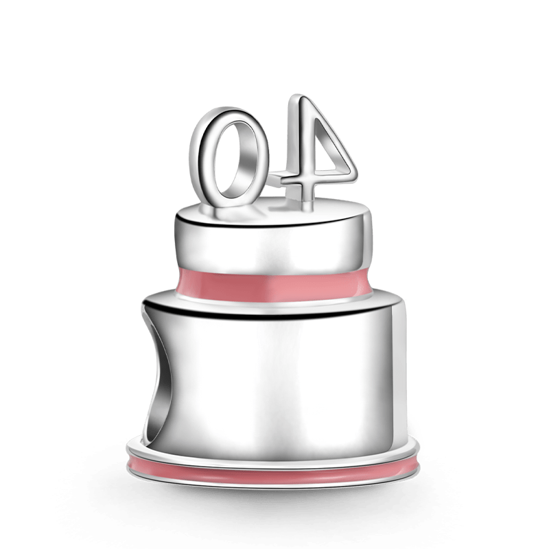 Gnoce Happy "40th Birthday Cake" with Flower Charm_2