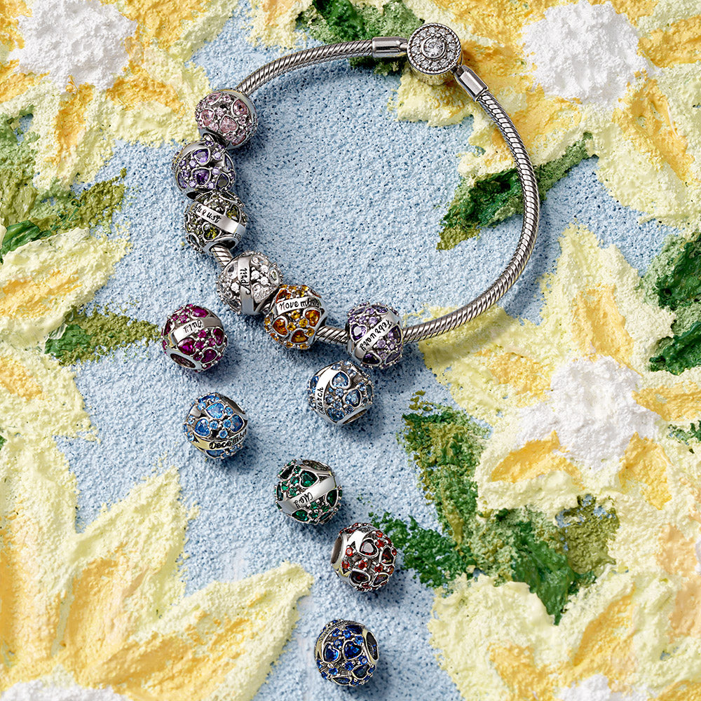 Gnoce Round Birthstone Personalized Charm_3