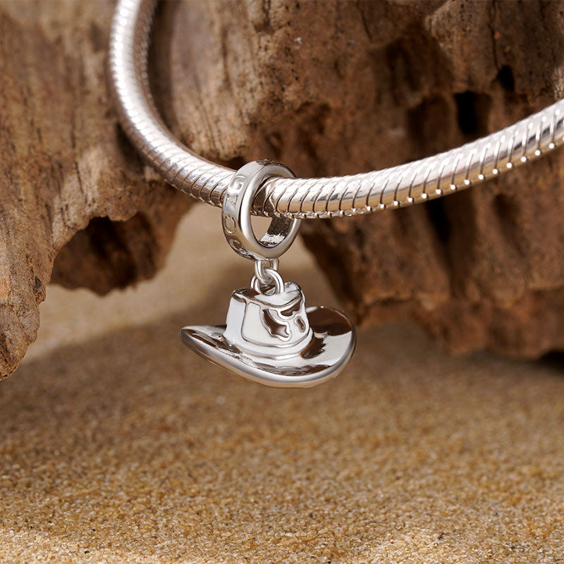 Gnoce Cowboy Hat Pendant Dangle Charm_3