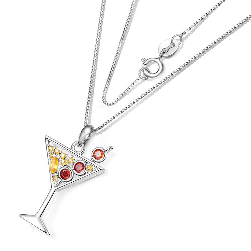 Gnoce Sparkling Cocktail Stemware Necklace_2
