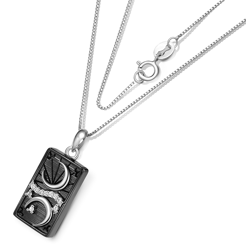 Gnoce "the Moon" Tarot Necklace_3