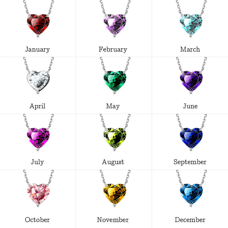 Gnoce Birthstone Heart Necklace_7