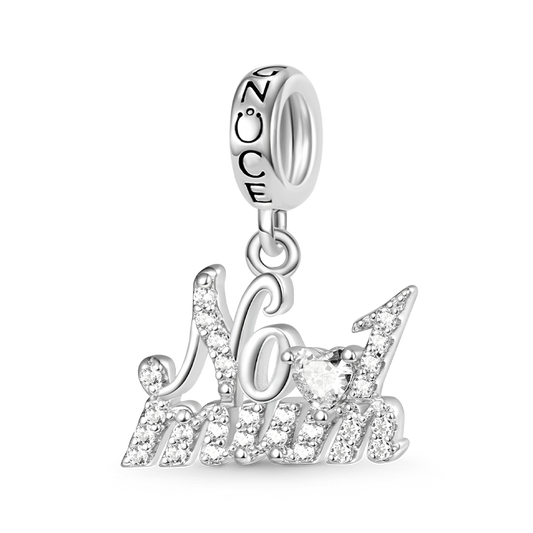 Gnoce Sparkling No.1 Mum Pendant Dangle Charm_1