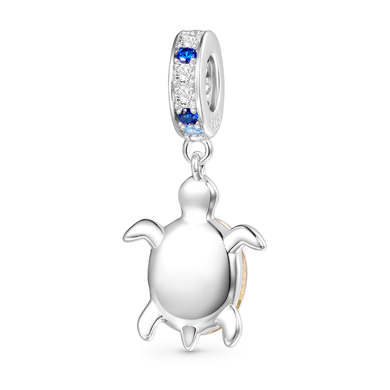 Gnoce Sparkling Sea Turtle Pendant Dangle Charm_2