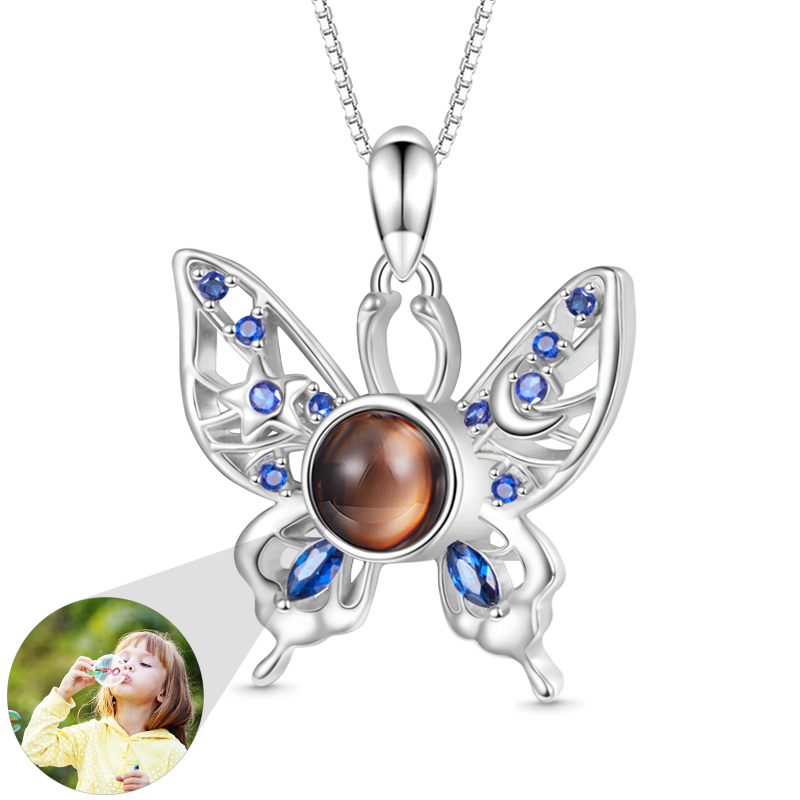 Gnoce Projection Butterfly Personalized Necklace_1