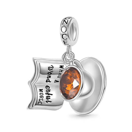 Gnoce Leisure Time Coffee Cup& Book Pendant Dangle Charm_1