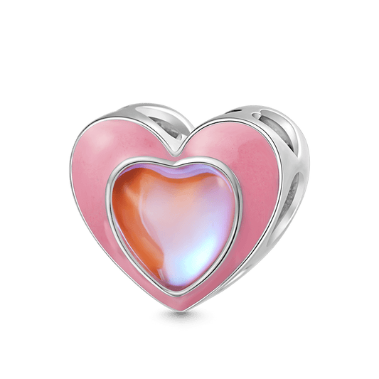 Gnoce “She Believed She Could So She Did” Pink Heart Charm_1