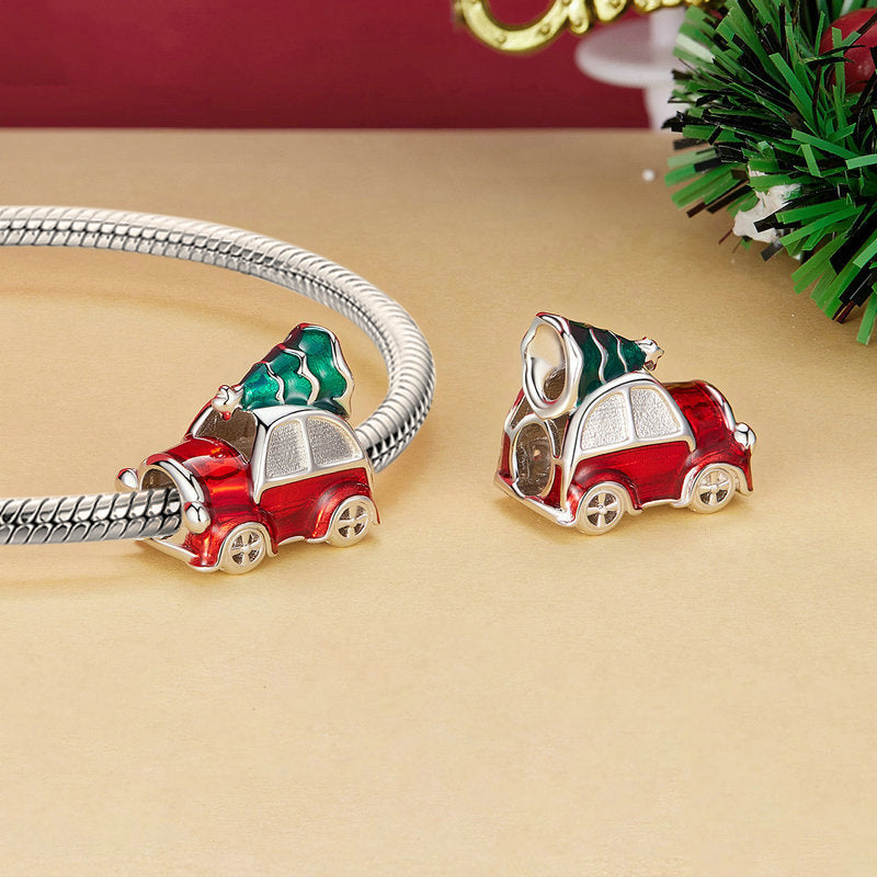 Gnoce Festive Car & Christmas Tree Charm_4