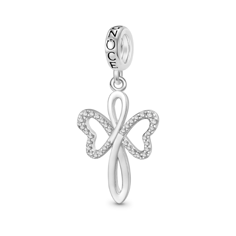 Gnoce Heart Cross Pendant Dangle Charm_1