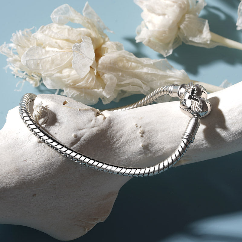 Gnoce Angel Wings Love Basic Snake Chain Bracelet_3