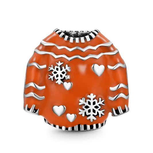 Christmas Sweater Charm Bead 925 Sterling Silver_1