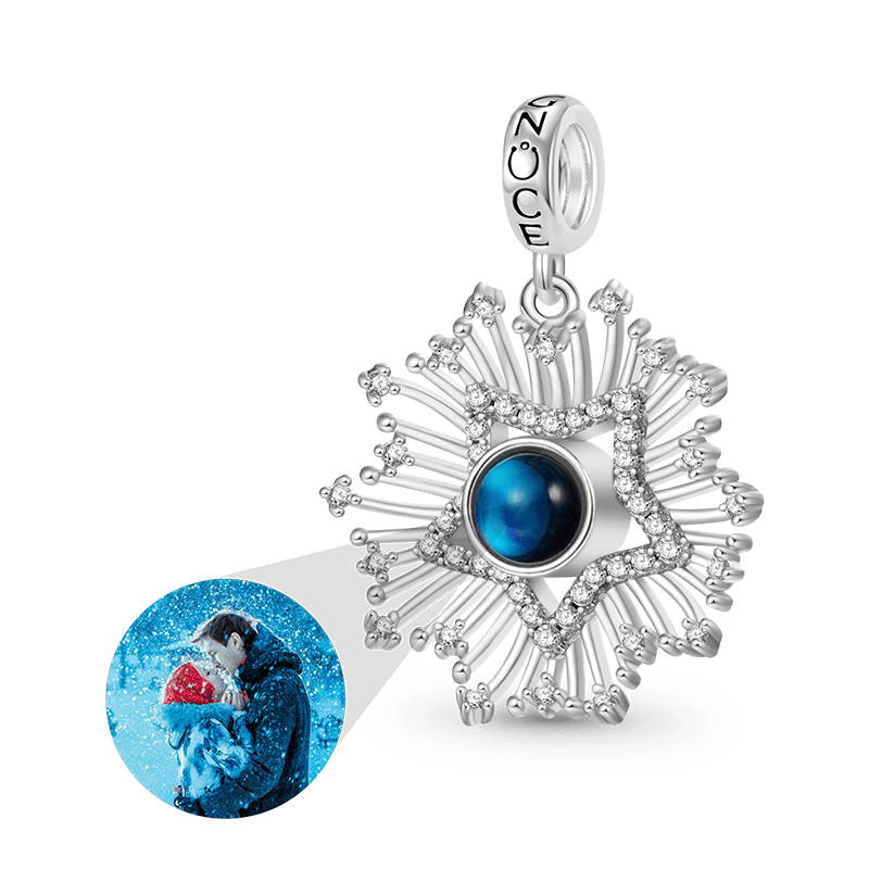 Gnoce Projection Star Personalized Photo Pendant Dangle Charm_1