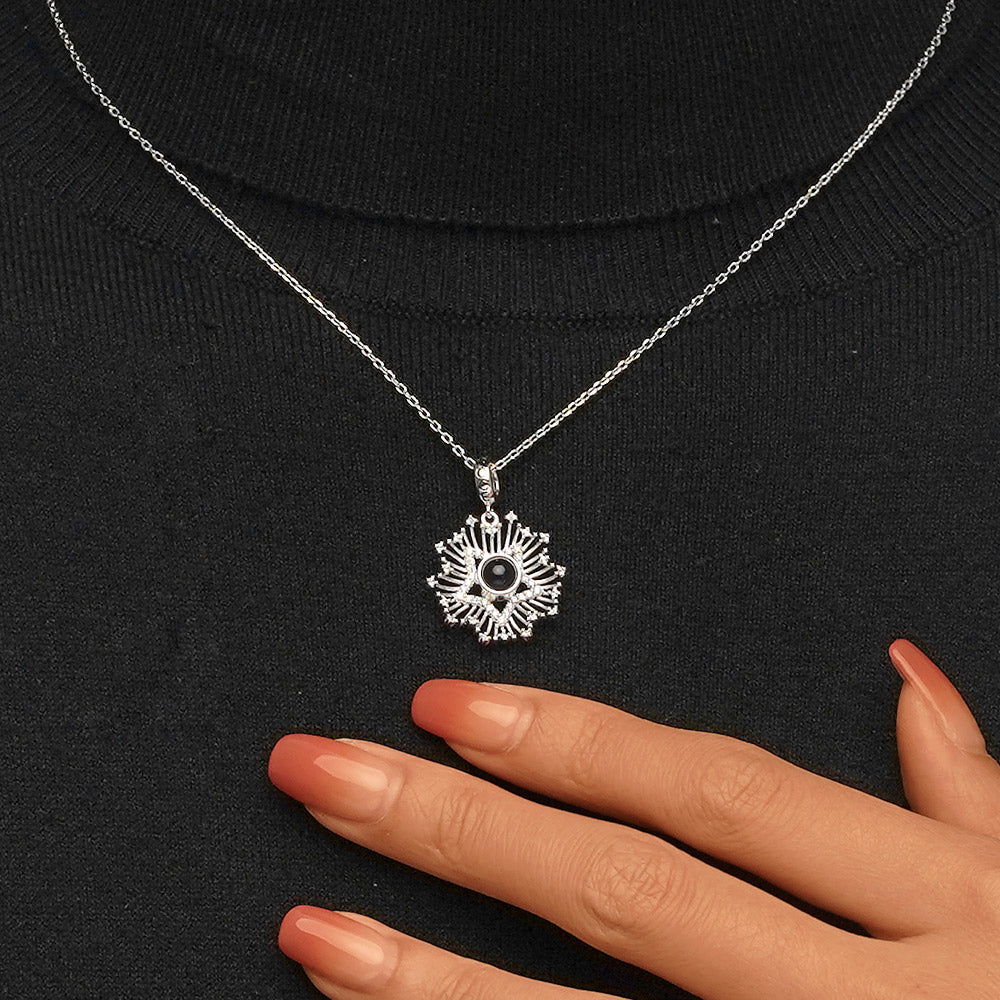 Gnoce Projection Star Personalized Photo Pendant Dangle Charm_3