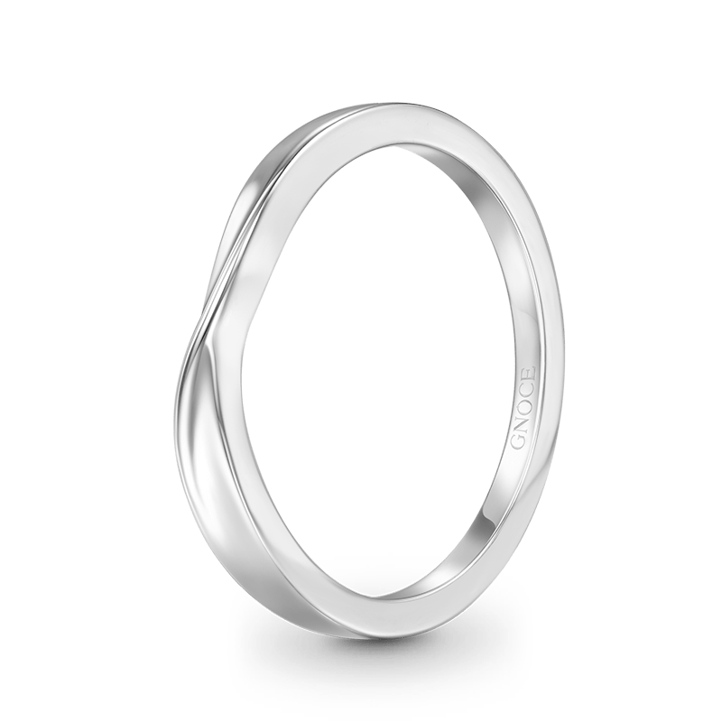 Gnoce Silver Twist Simple Ring_2