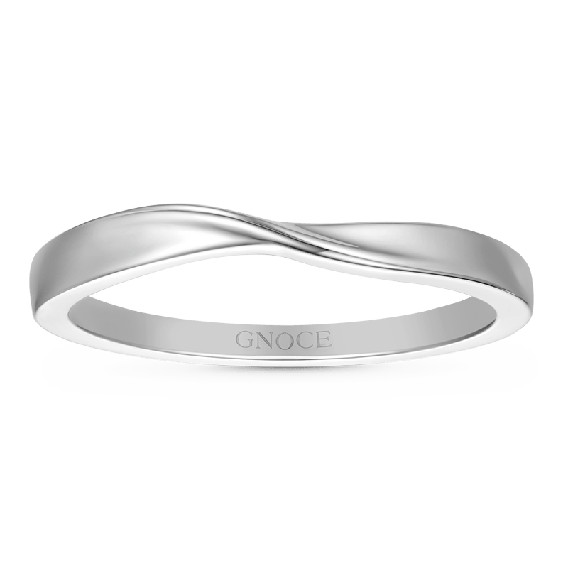 Gnoce Silver Twist Simple Ring_1