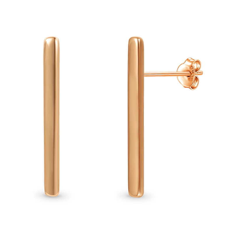 Gnoce Long Bar Studs Earrings_2