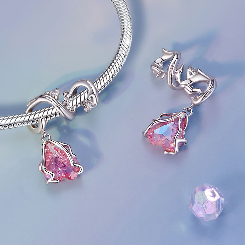 Gnoce Pink Withered Rose Charm_2