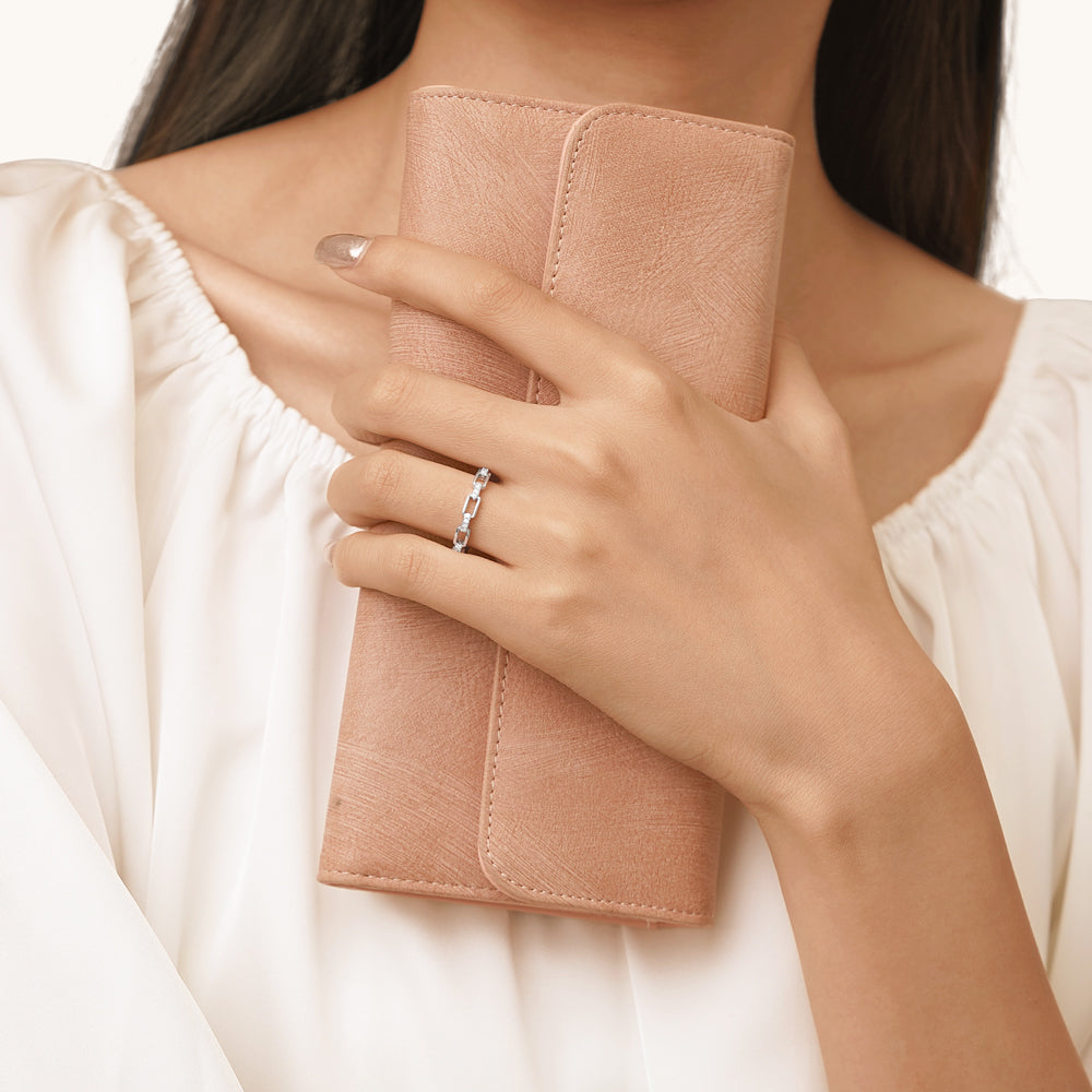 Gnoce Silver Open Link Ring_4