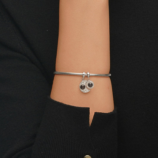 Gnoce Projection Moon Star Personalized Photo Pendant Dangle Charm_6