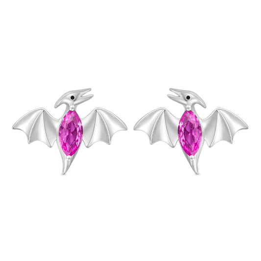 Gnoce Dinosaur Pterodactyl Stud Earrings_1