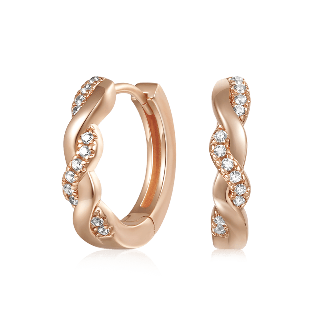 Gnoce Twisted Interwoven Hoops Earrings_4