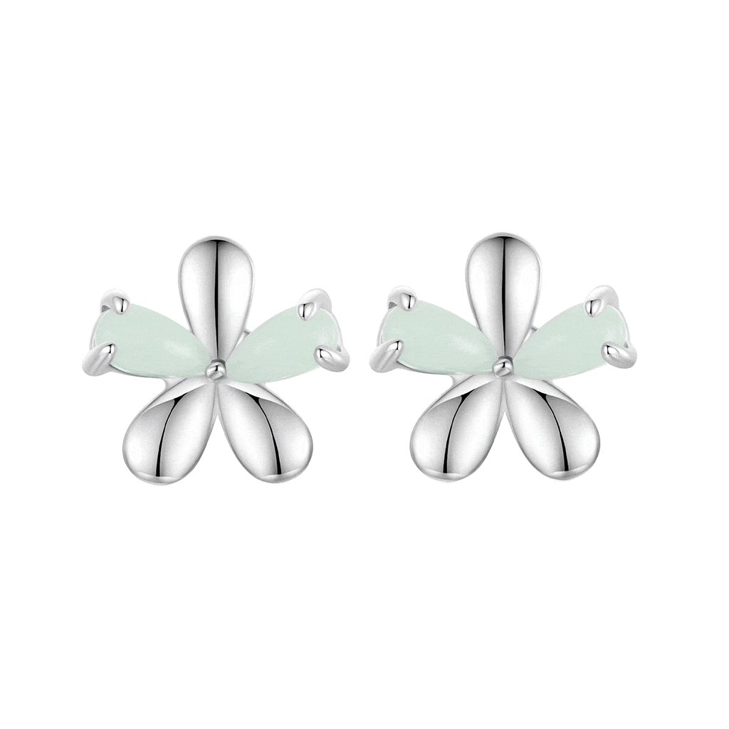 Gnoce Glow in the Dark Flower Stud Earrings_1