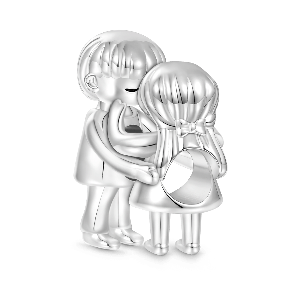 Gnoce Girl Charm Platinum-plated Silver Blend_3