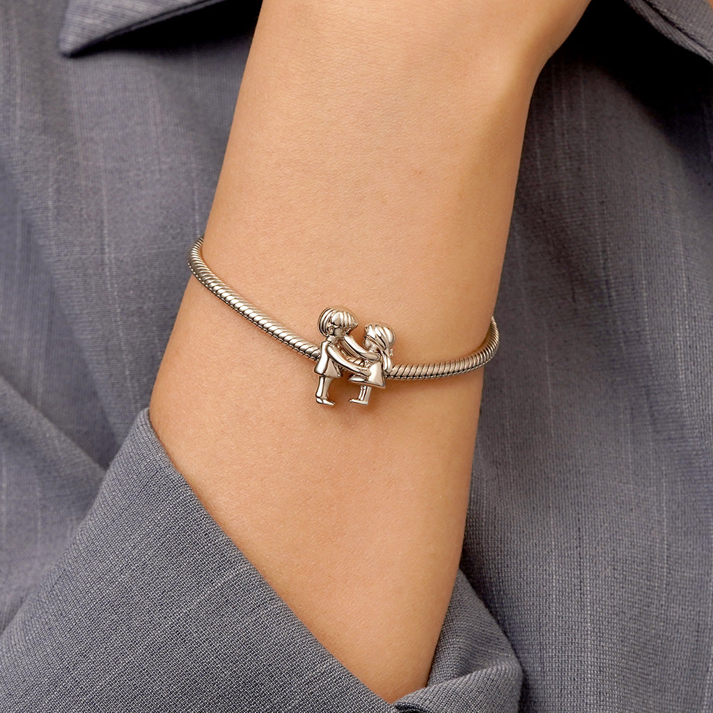 Gnoce Girl Charm Platinum-plated Silver Blend_6