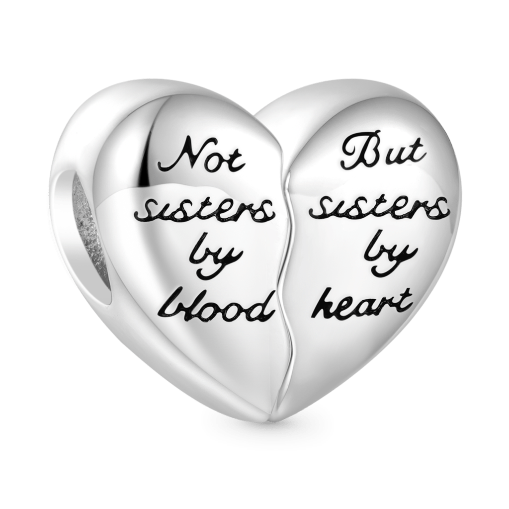 Gnoce Engravable Splicing Hearts Birthstone Pendant Dangle Charm_3