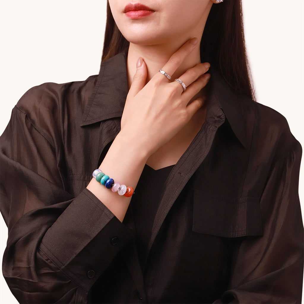 Gnoce Turquoise Circle Large Hole Charm_3