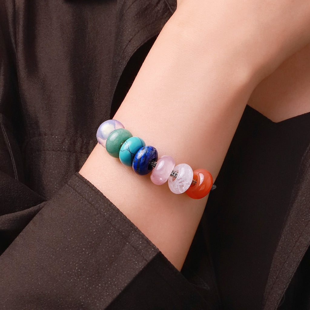 Gnoce Turquoise Circle Large Hole Charm_4