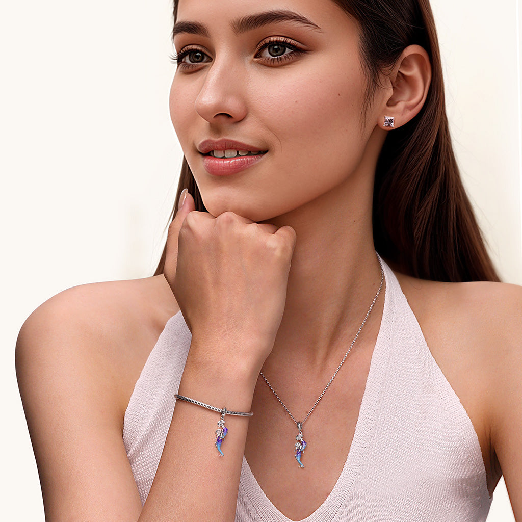 Gnoce Little Mermaid Sisters Pendant Dangle Charm_4