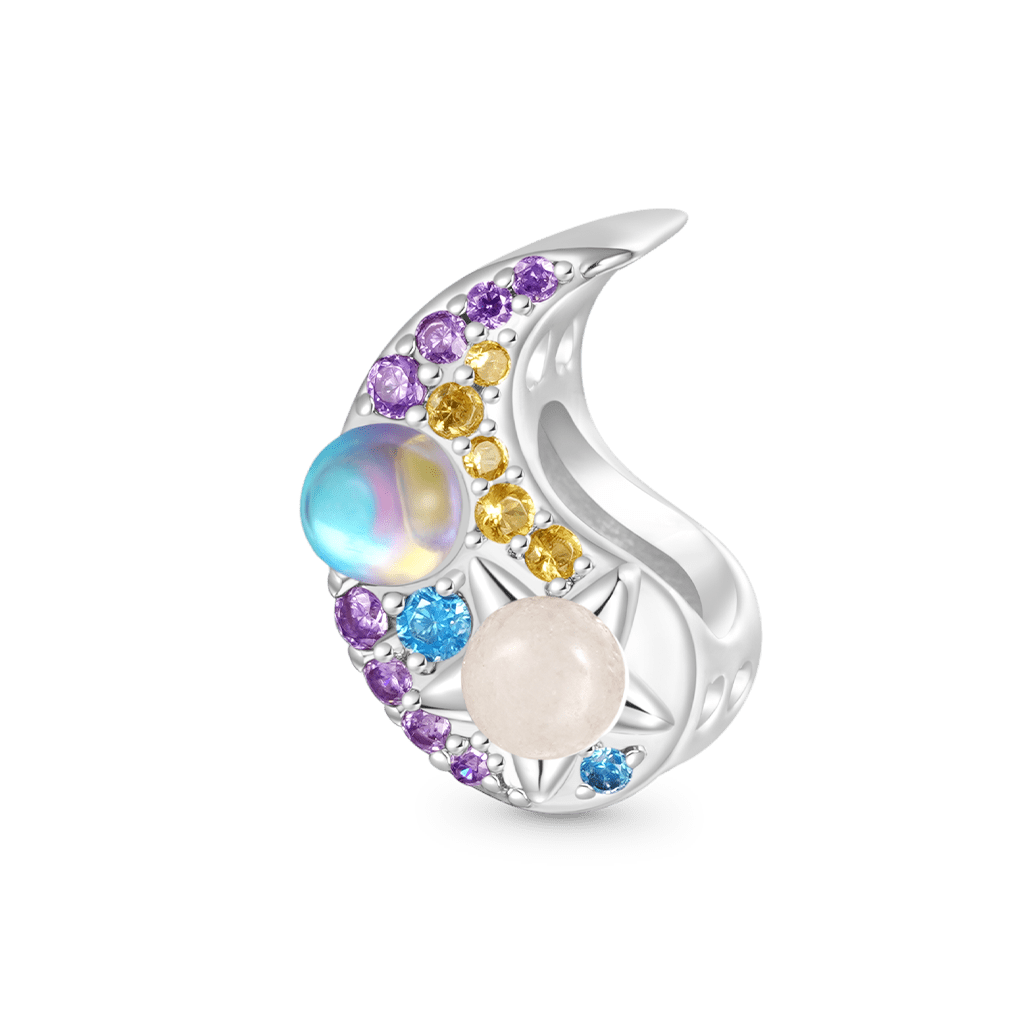 Gnoce Engravable Glow-in-the-Dark Star Moon Tai Chi Charm_4